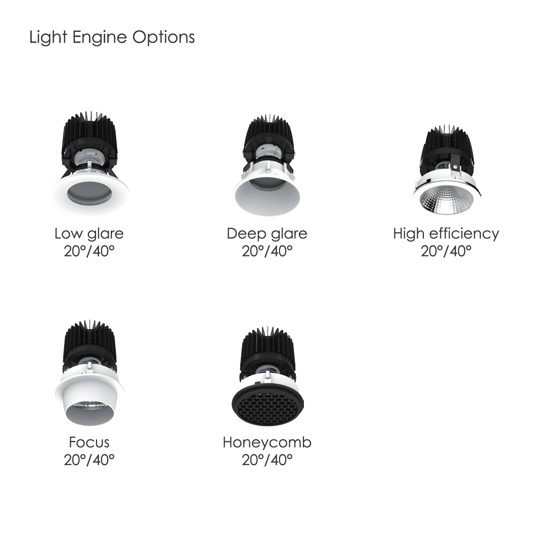 OUTLET DLD Fuji Triple LED Adjustable Plaster In Downlight| Image:1
