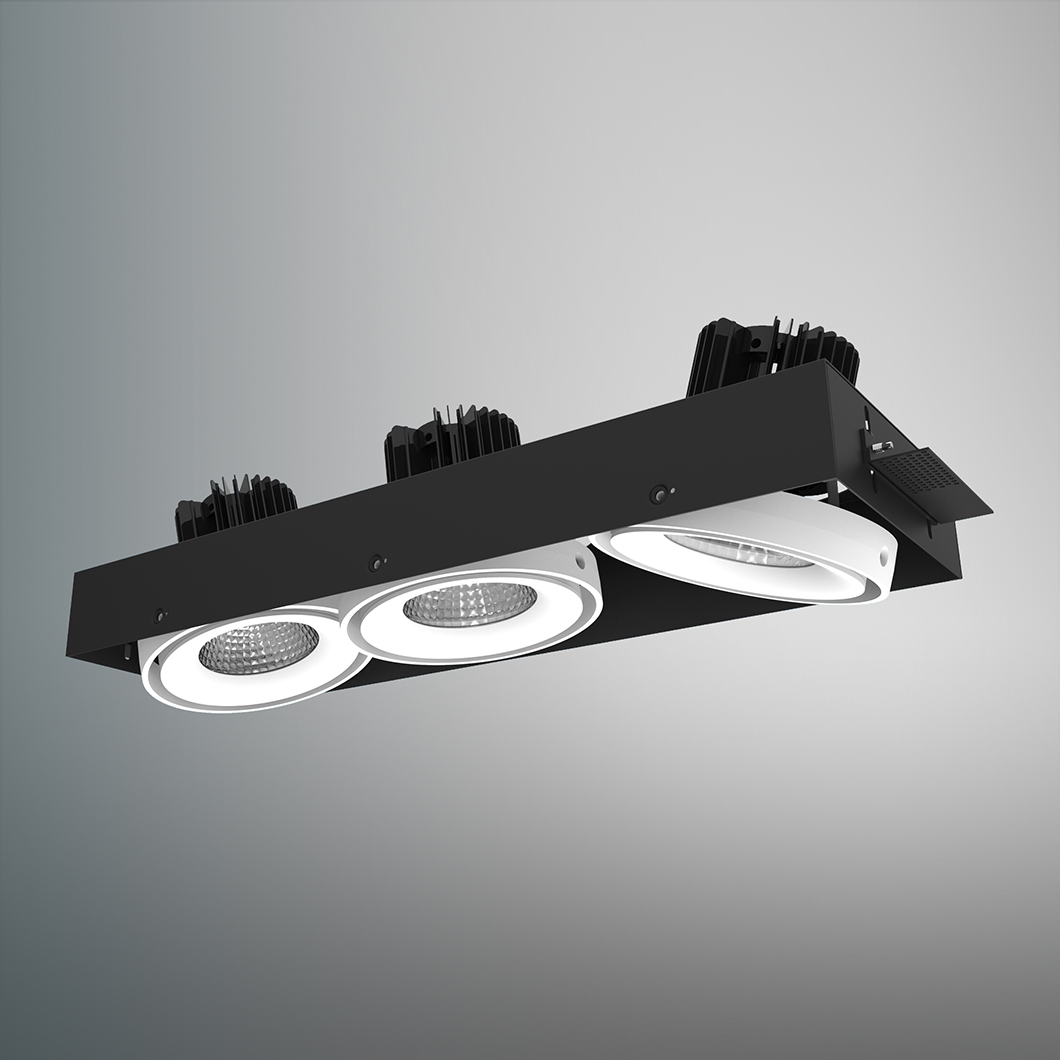OUTLET DLD Fuji Triple LED Adjustable Plaster In Downlight| Image:0