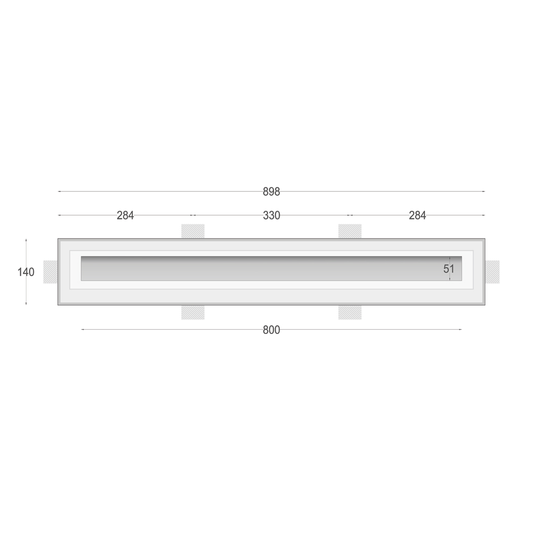 Nama Athina 80 Plaster In Linear LED Profile| Image:1