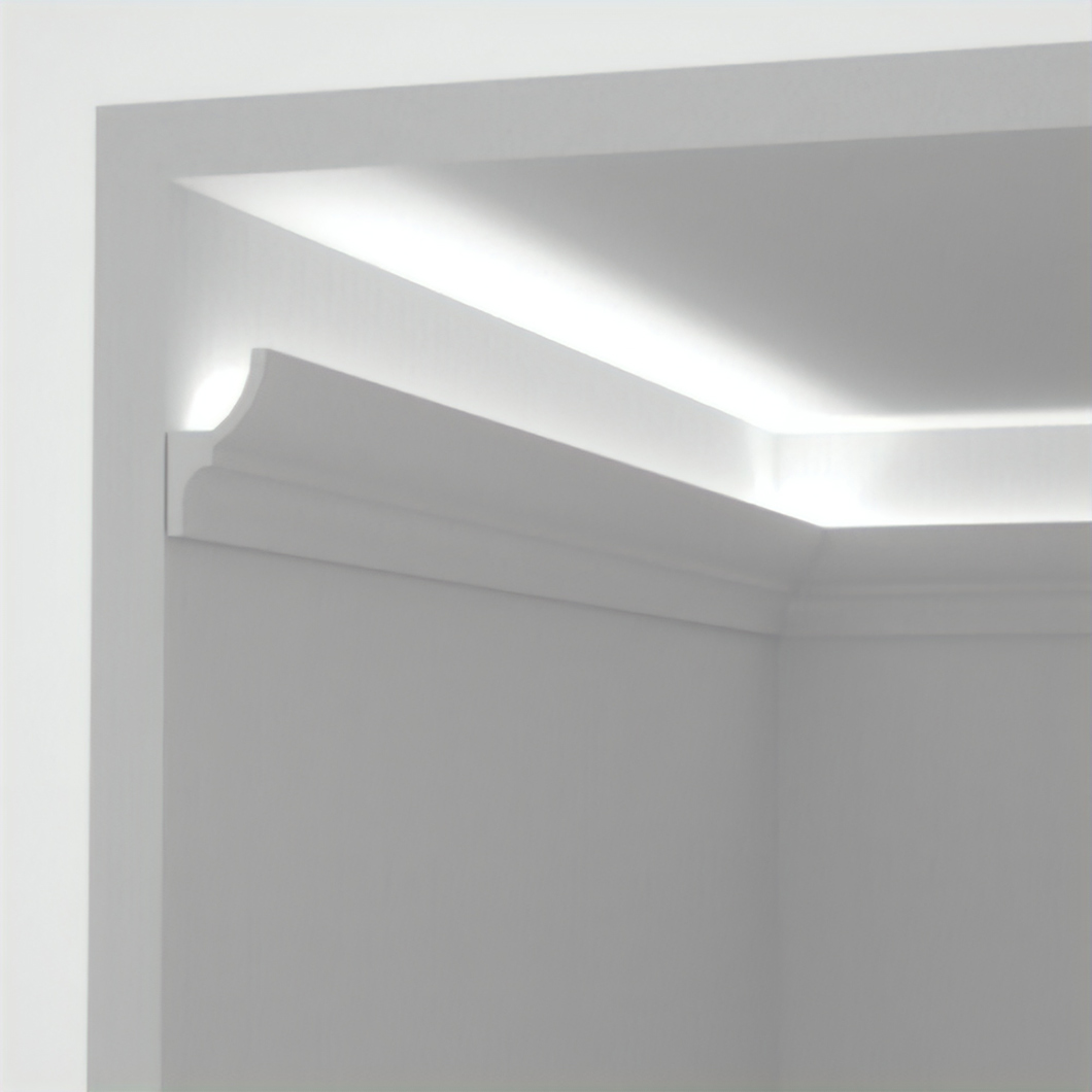 Eleni Lighting EL701 Curved LED Linear Profile Cornice