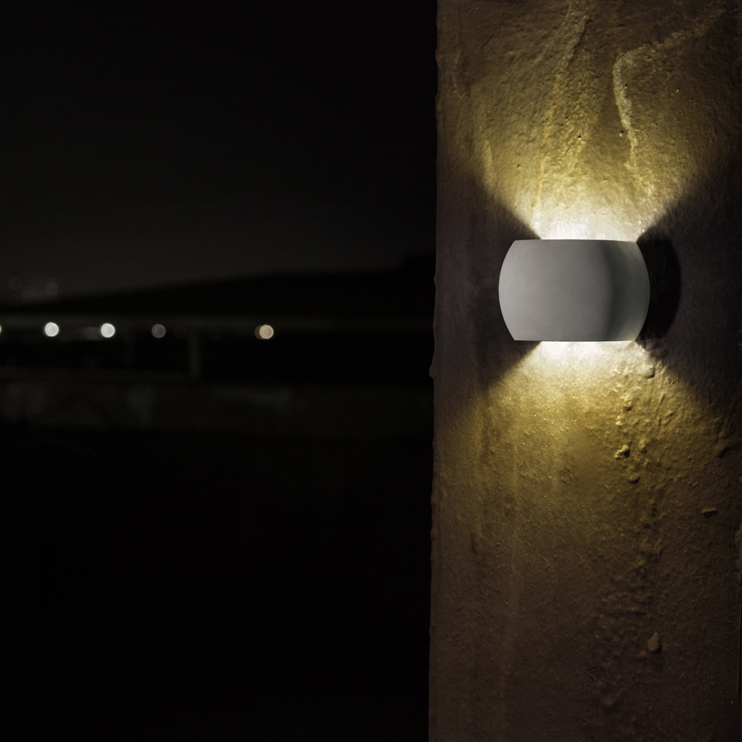 OUTLET Seed Design Castle Round LED IP65 Concrete Wall Light| Image:1