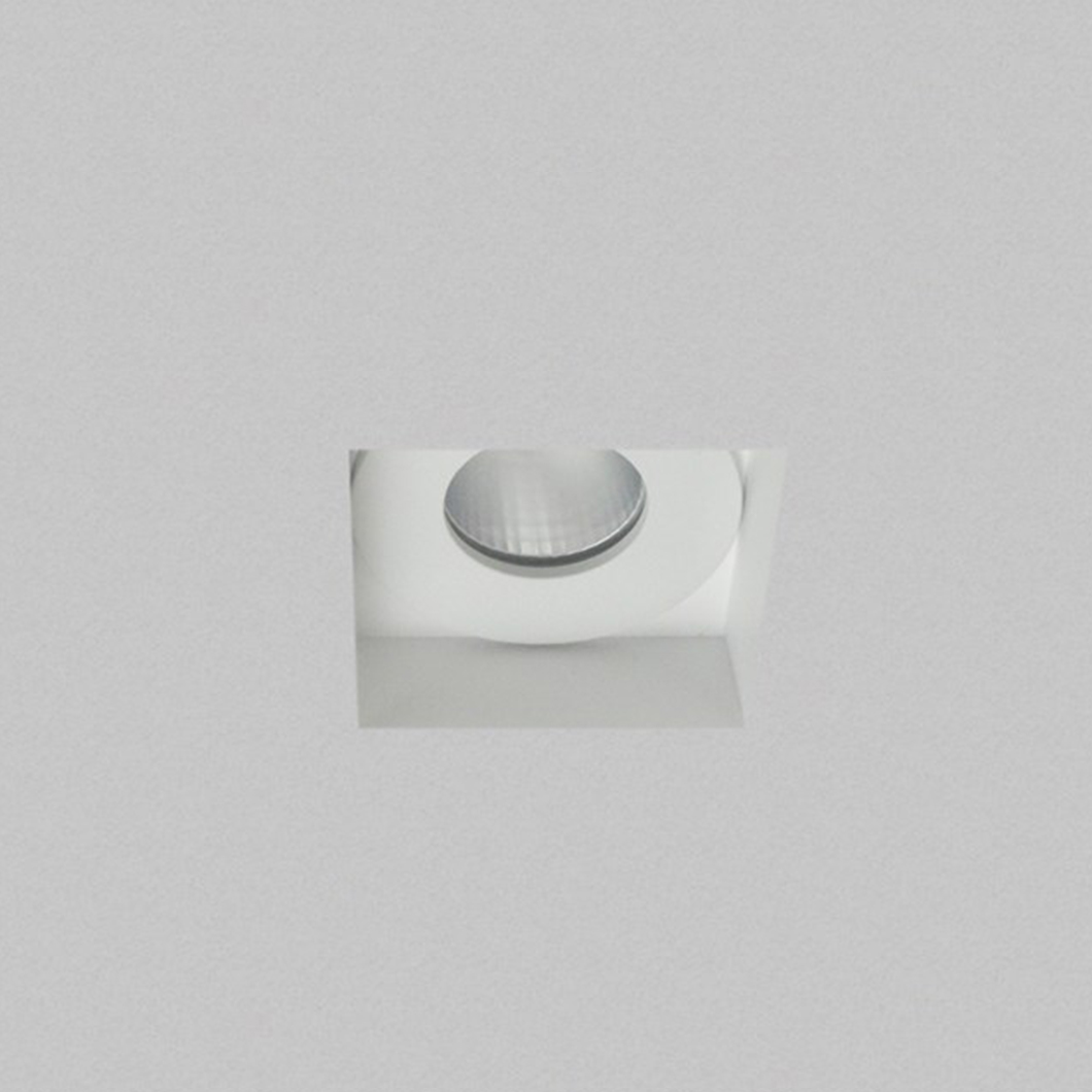 Front view of Eiger Mini, ceiling mounted, soft warm white, perfect for in home lighting