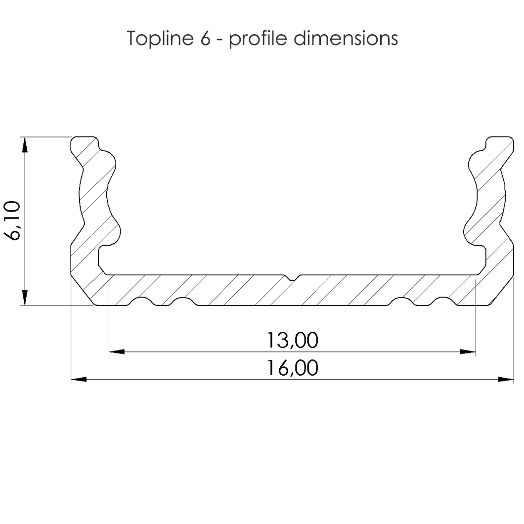 DLD Topline 6 Surface Mounted Linear LED Profile| Image:3