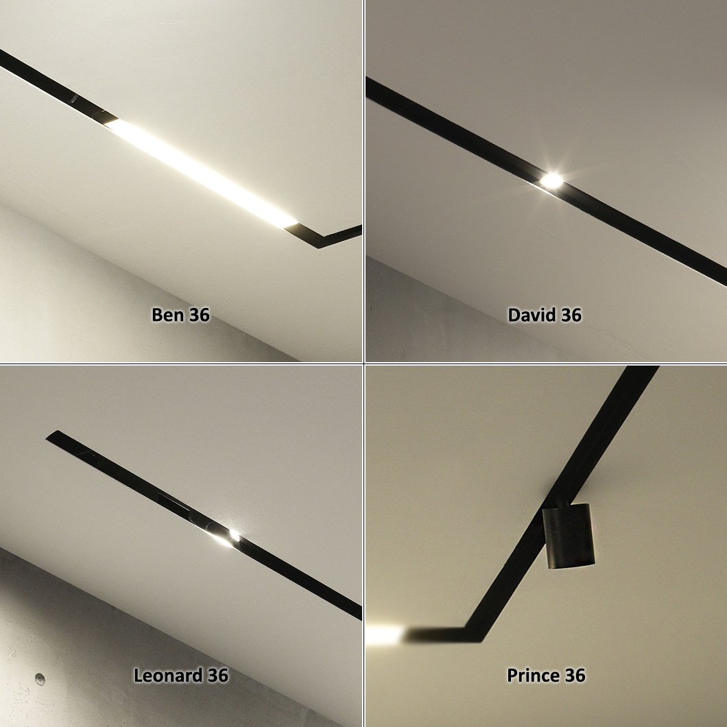 Flexalighting Maggy 36 Linear Plaster In Track System| Image:0