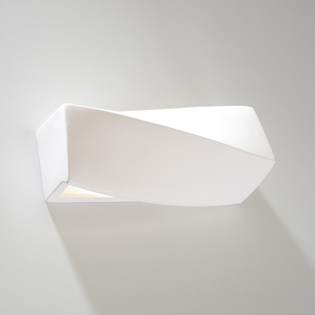 Raw Design Warp Ceramic Dual Emission Wall Light| Image:3