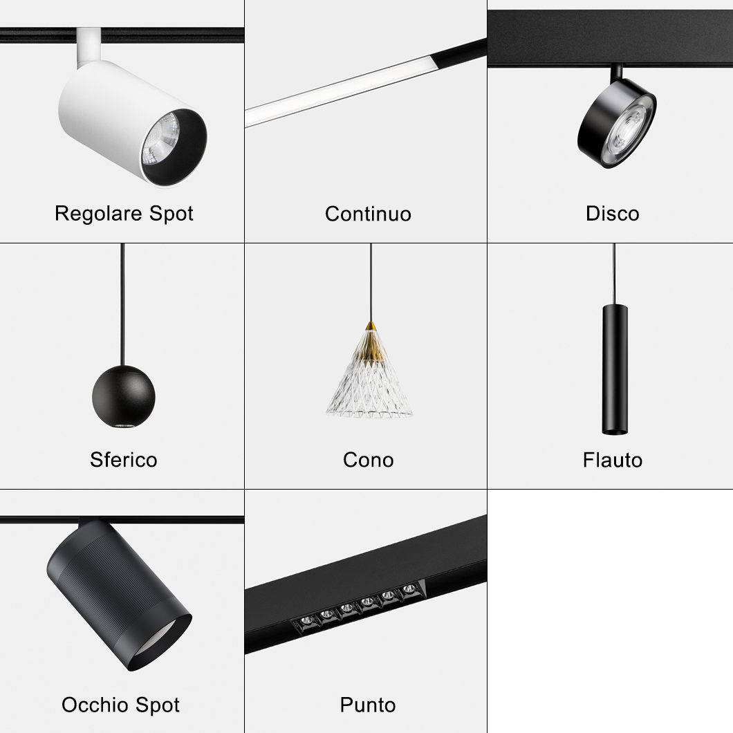 Dub Luce Fineline LED 48V Track System Components| Image:2