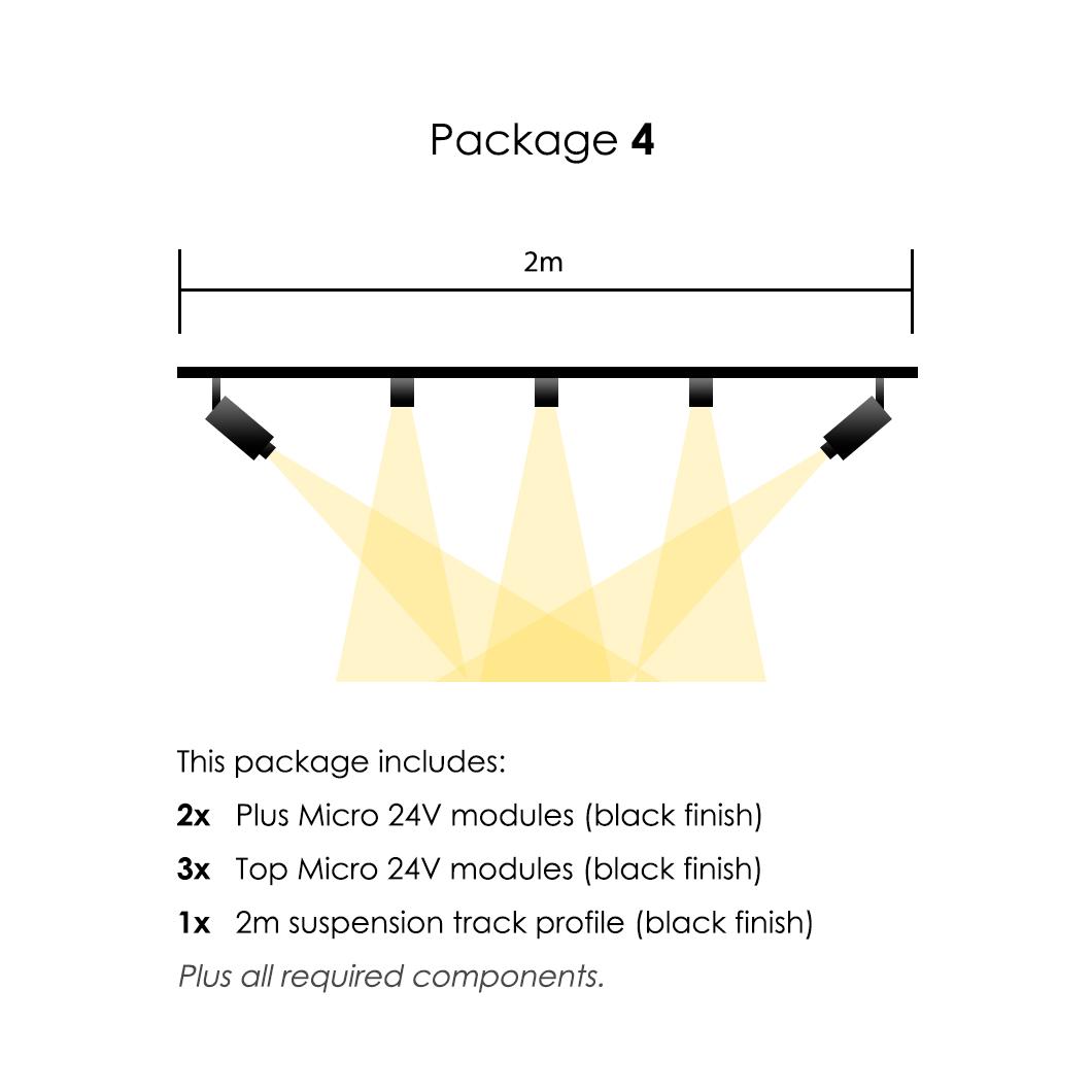 Arkoslight Linear 24V Minimal Suspended Modular Track System Package| Image:3
