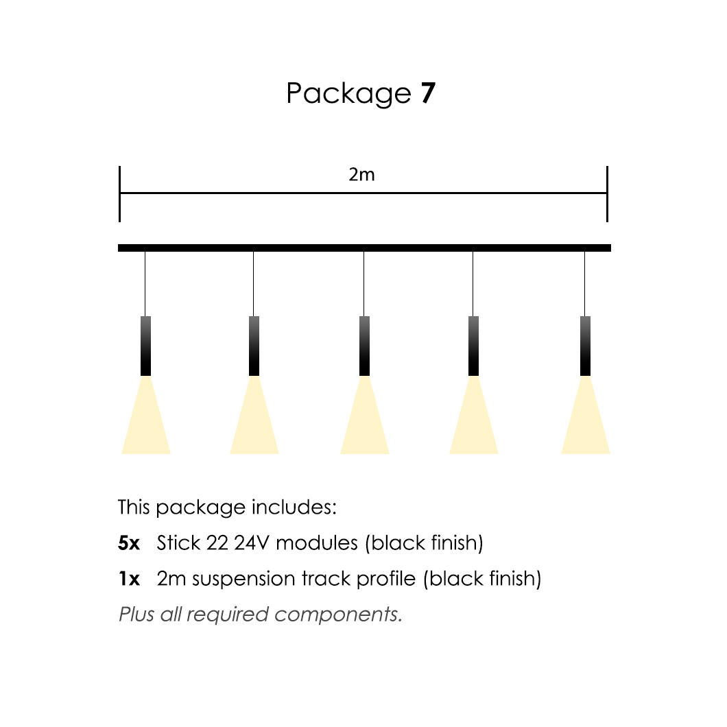 Arkoslight Linear 24V Minimal Suspended Modular Track System Package| Image:6
