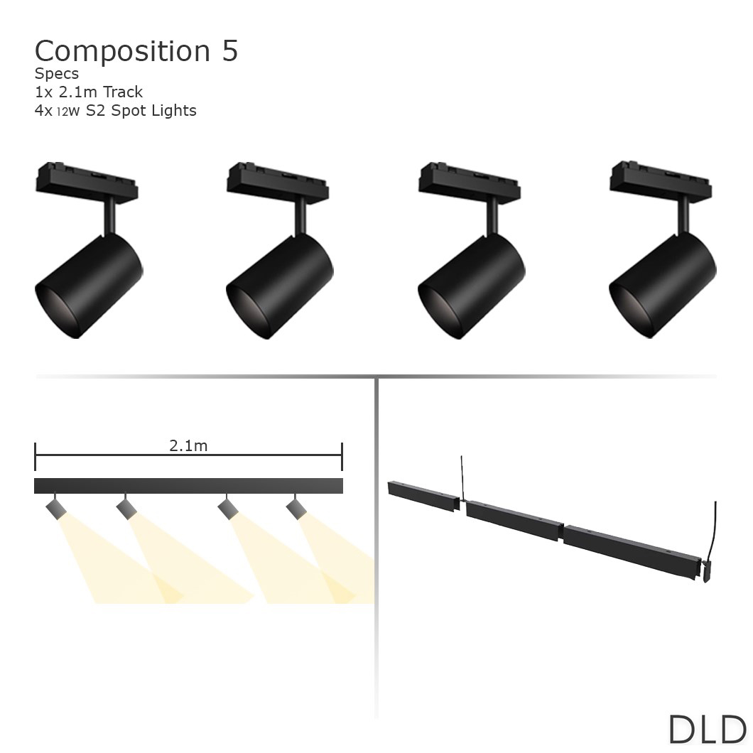 DLD Shadowline Surface Mounted Track System Package| Image:4