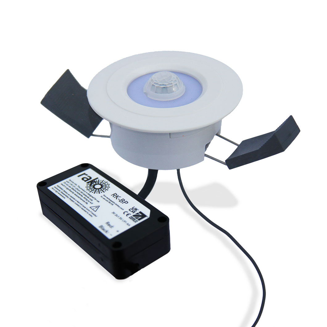 Rako RK-PIP wireless ceiling mounted occupancy sensor with wireless icon alternative image