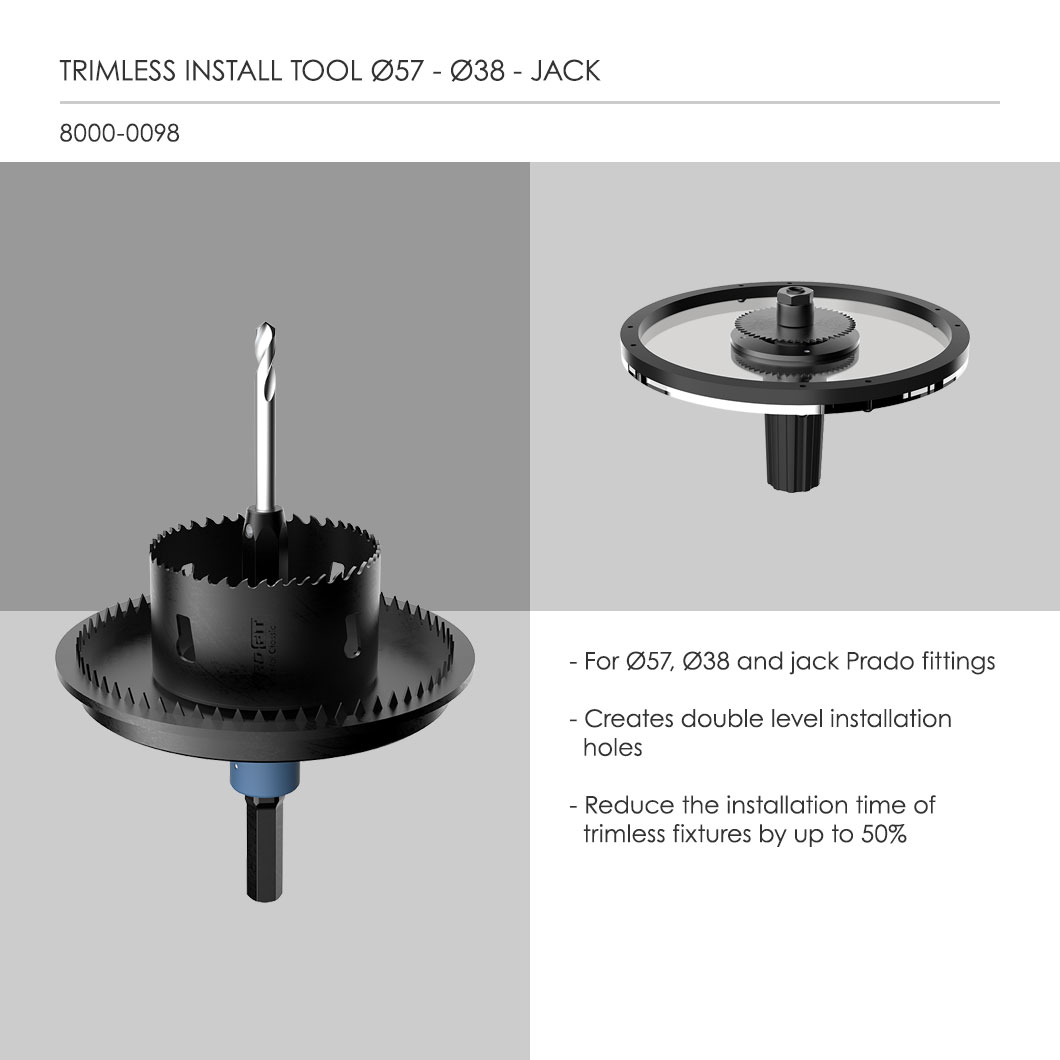 Prado Acrojack Mini Long Trimless Adjustable Spot Light| Image:3