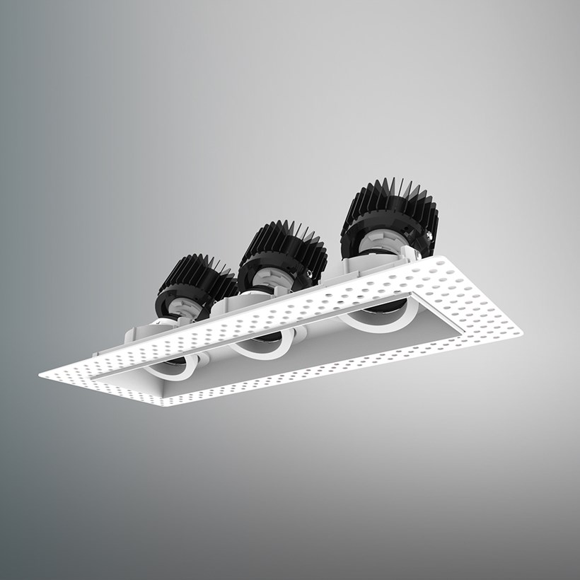 DLD Eiger 3 True Colour CRI98 LED Recessed Adjustable Plaster In Downlight - Next Day Delivery| Image:2