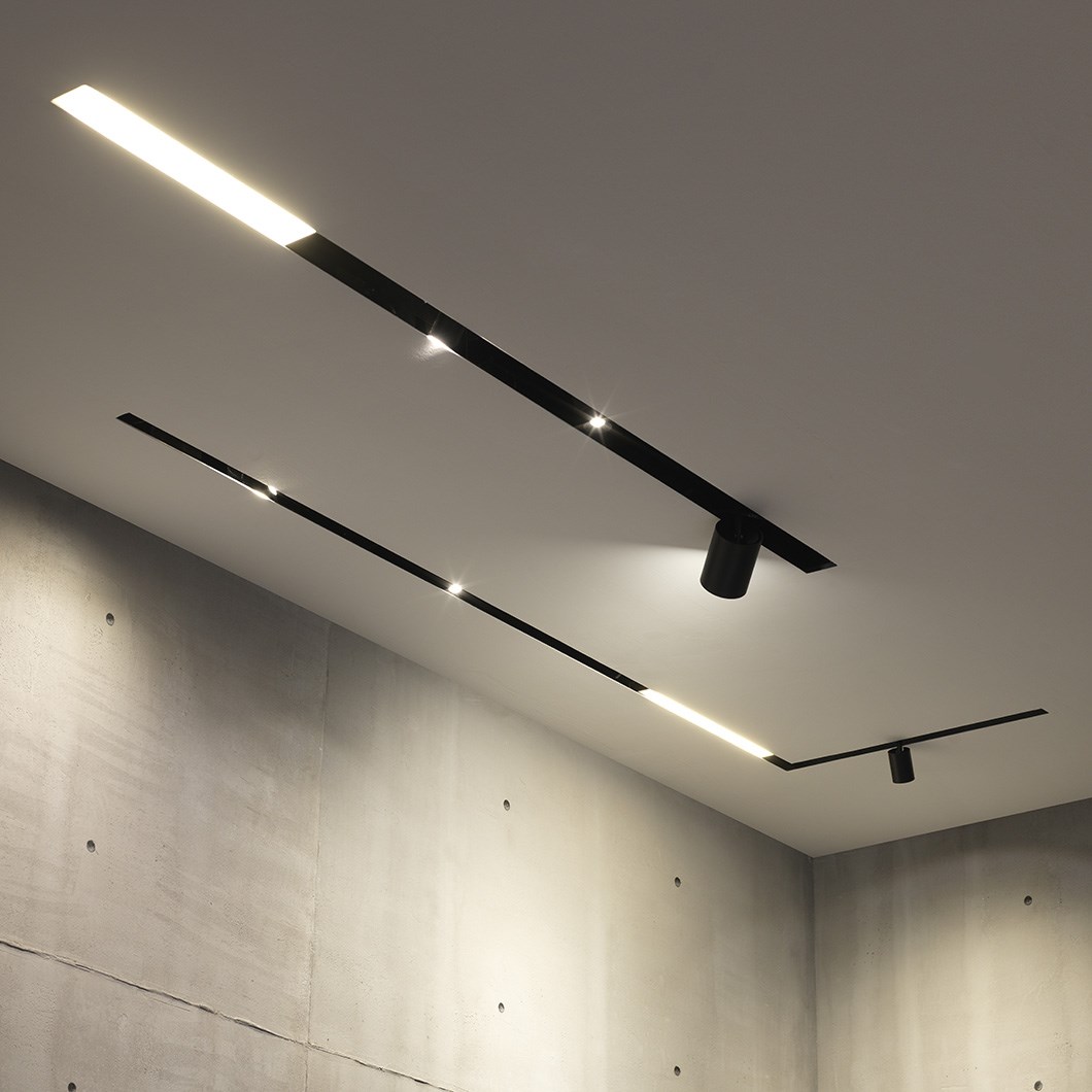 Recessed track lighting system Recessed track lighting system