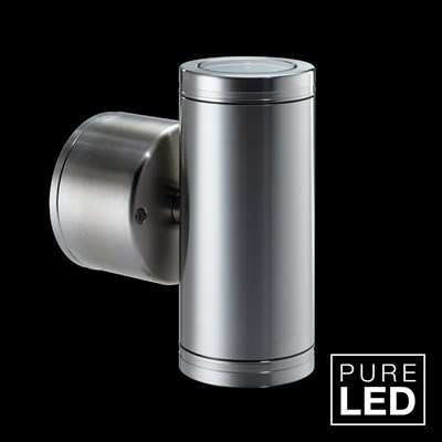 Hunza Pure LED Pillar Lite Retro Exterior IP66 Wall Light