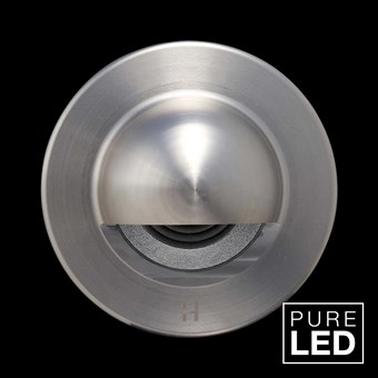 Hunza Pure LED Step Lite Solid Eyelid Round Exterior IP66 Low Level Light