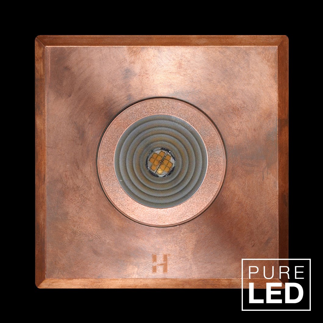 Hunza Pure Led Step Lite Square Exterior Ip66 Low Level