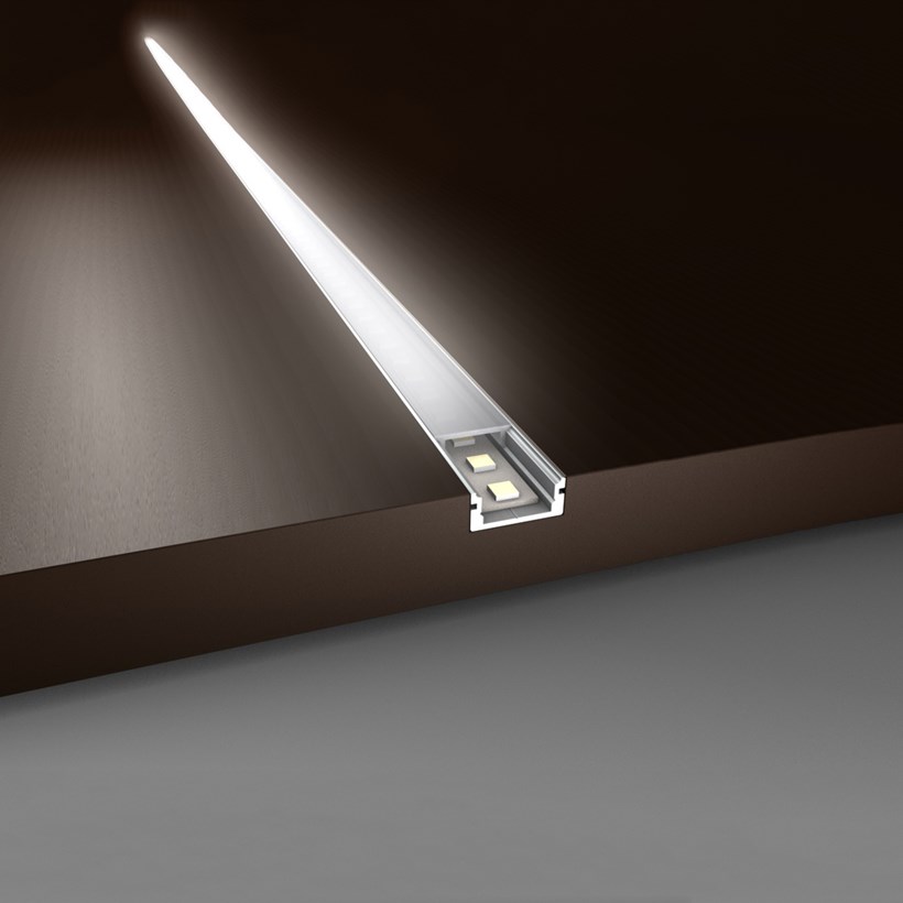 LED Profilelement U Flat Niche Alu Profile| Image : 1