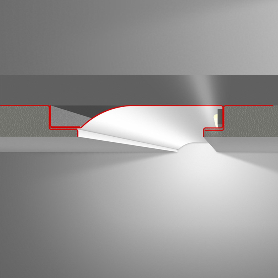 LED Profilelement R10-F Plaster Profile | Darklight Design | Lighting ...
