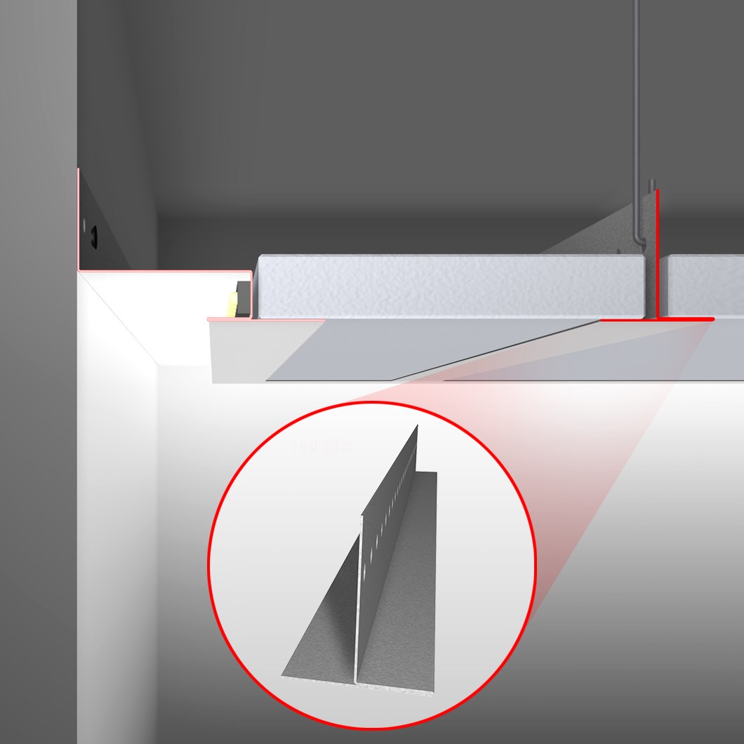 Led Profilelement Trd 35 Ceiling Grid Support Profile