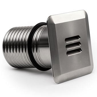 LuxR LED Modux 4 Louvre Large Recessed Exterior IP68 Step Light