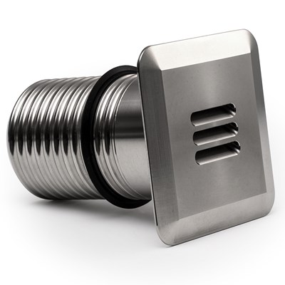 LuxR LED Modux 4 Louvre Large Recessed Exterior IP68 Step Light