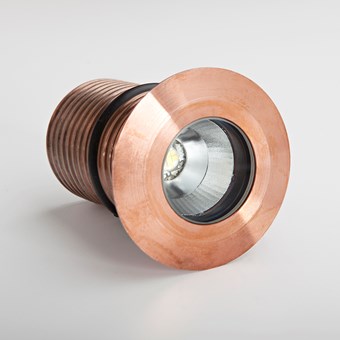 LuxR LED Modux 4 Round Recessed Exterior IP68 Uplight