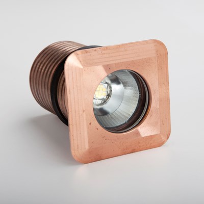 LuxR LED Modux 4 Square Recessed Exterior IP68 Uplight