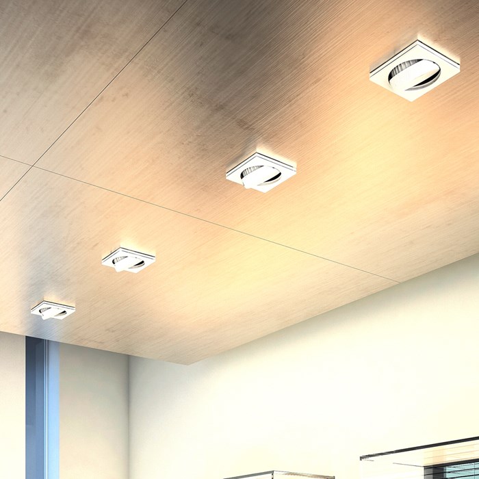 Milan Iluminacion Marc LED Semi-Recessed Ceiling Light| Image:1
