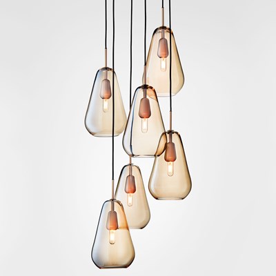 Nuura Anoli 6 Glass Pendant