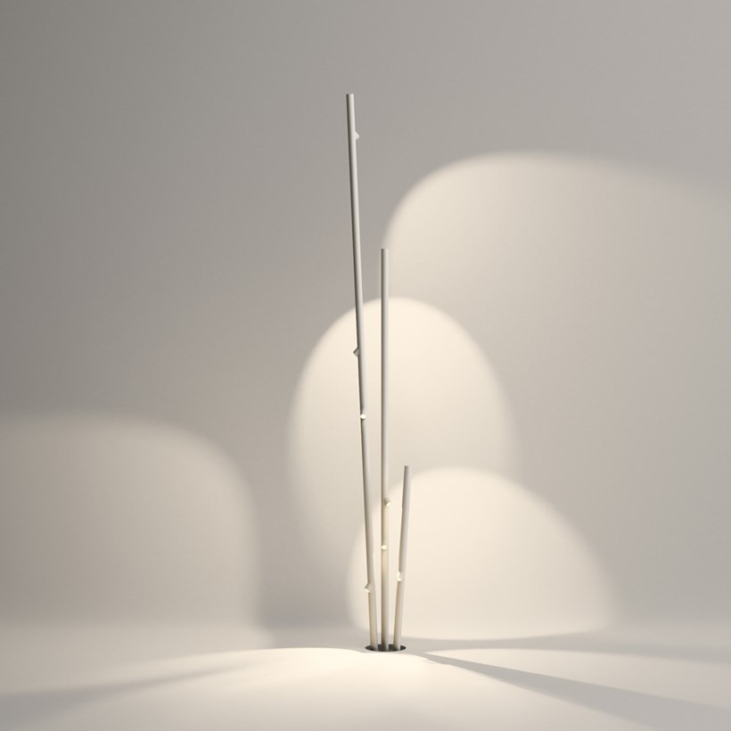 Vibia Bamboo Triple Exterior Floor Lamp| Image : 1