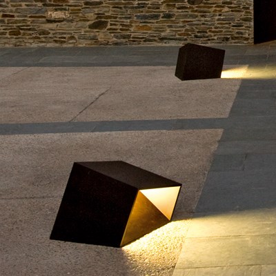 Vibia Break Floor Mounted Exterior Bollard