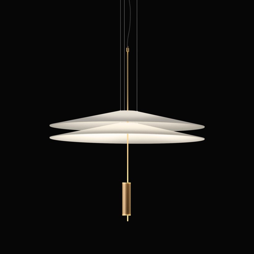 Vibia Lighting Gold Vibia Flamingo Double Uplit Pendant | Darklight Design | Lighting ...