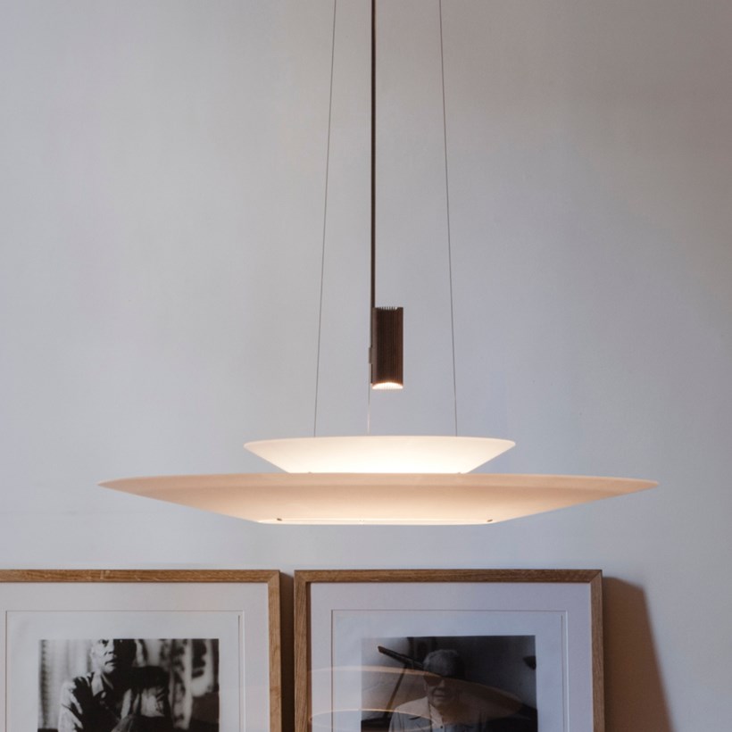 Vibia Lighting Gold Vibia Flamingo Double Downlit Pendant | Darklight Design | Lighting ...