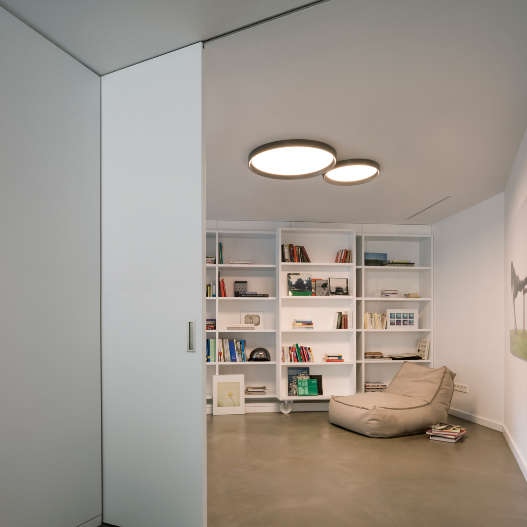 Vibia Up Double Circle Ceiling Light Darklight Design Lighting Design Supply
