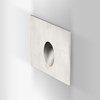OUTLET X-Terior Droplet Square LED Exterior Wall Recessed Floor Washer: Stainless Steel, 2700K| Image : 1