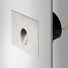 OUTLET X-Terior Droplet Square LED Exterior Wall Recessed Floor Washer: Stainless Steel, 2700K| Image:0