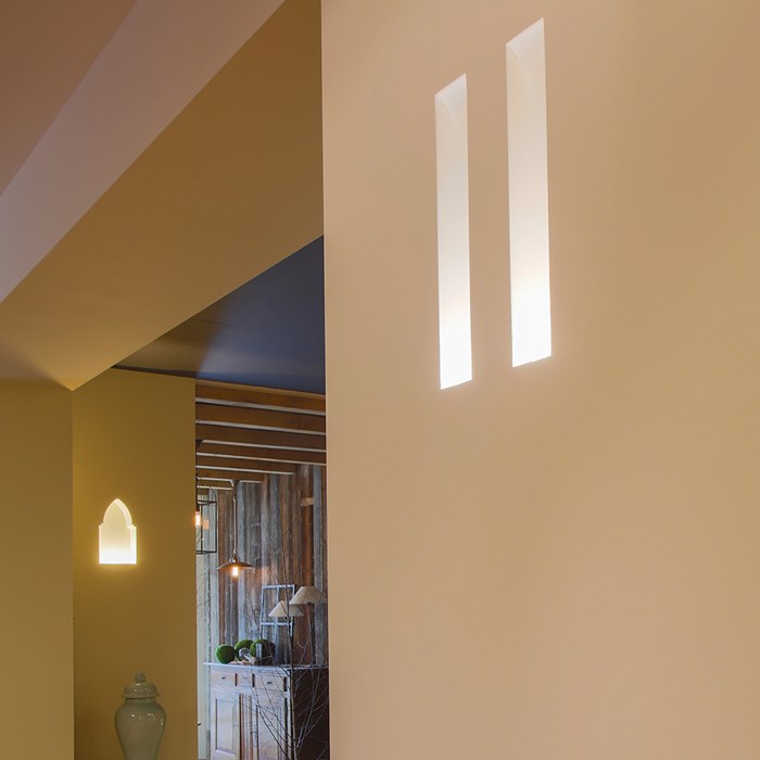 Brick In The Wall Slim LED Plaster In Wall Light| Image:2