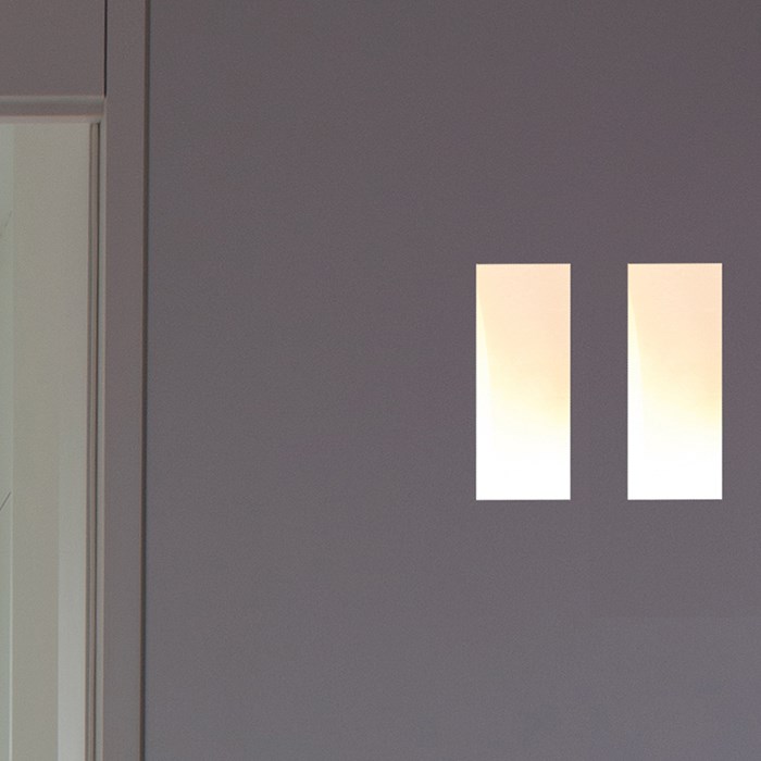 Brick In The Wall Small LED Plaster In Wall Light| Image:2