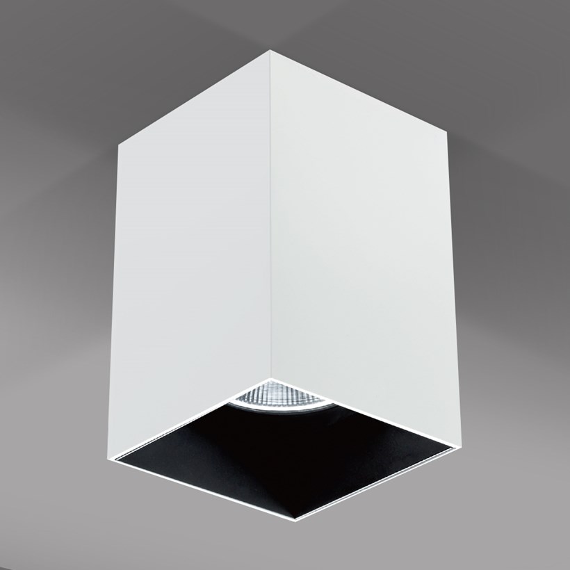 OUTLET Darklight Bellona 100 White 20W Surface Mounted Spot Light| Image:1