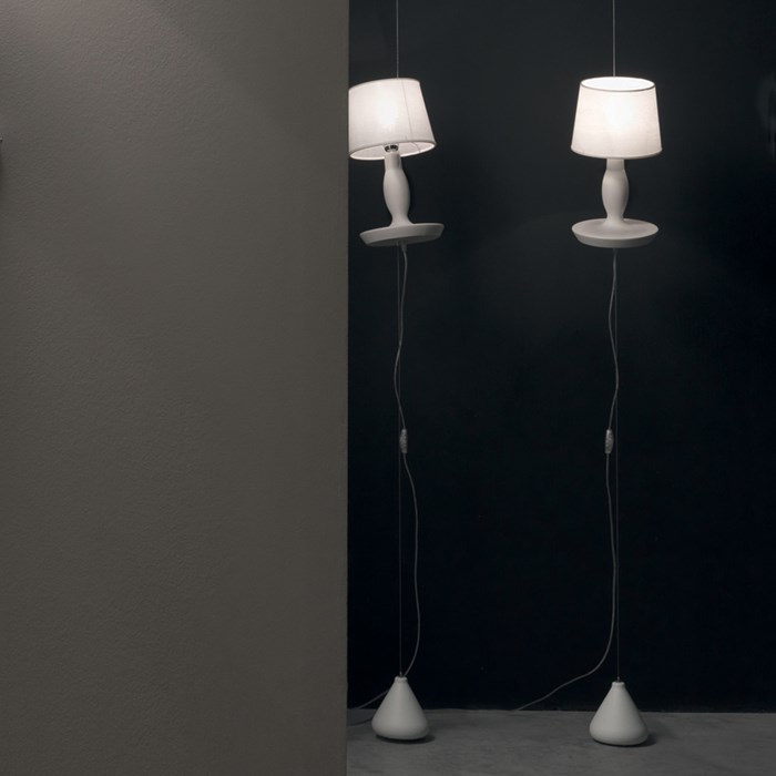 OUTLET Karman Norma M White Floor Lamp| Image : 1