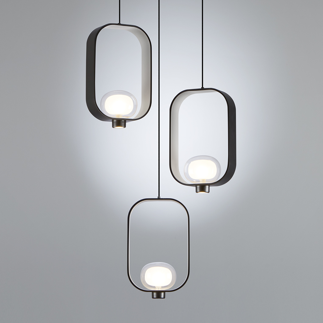 Tooy Filipa LED Cluster of 3 Pendants Darklight Design