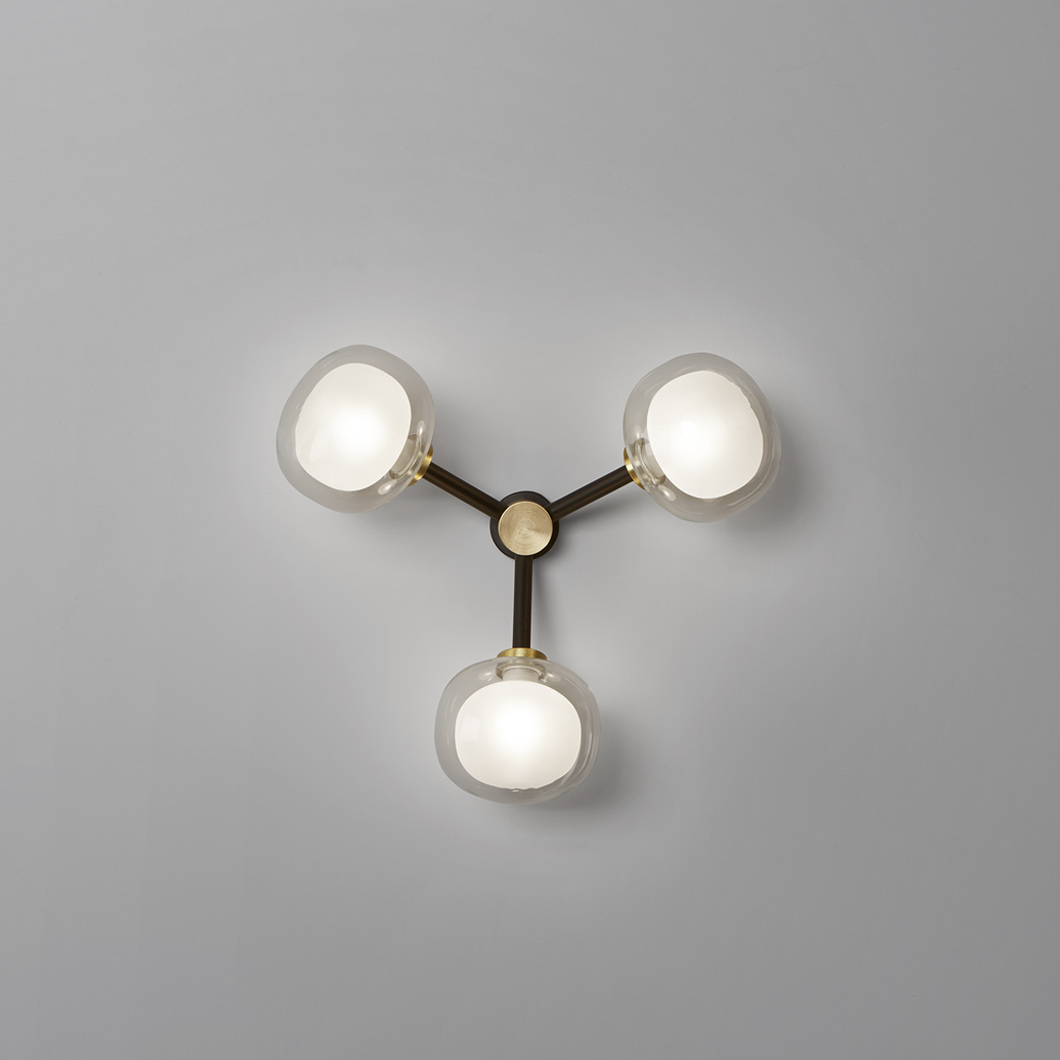 Tooy Nabila Trio Wall Ceiling Light Darklight Design