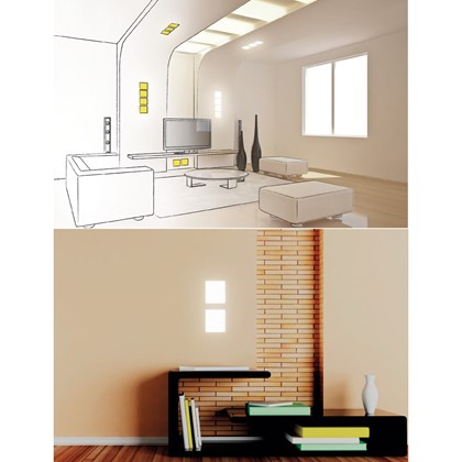 9010 Master 4052 Plaster In Recessed Ceiling / Wall Light alternative image