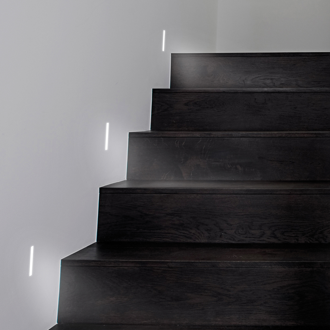 OUTLET 9010 Passi 4100E 3000K Plaster In Wall / Step Light Darklight
