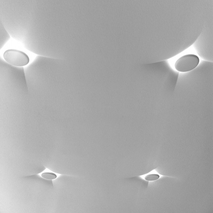 Brick In The Wall Button 20 LED Plaster In Ceiling Light| Image:3