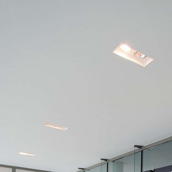 CLEARANCE Brick In The Wall Indox 2x50 Recessed Plaster In Downlight| Image:2