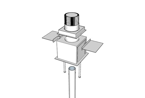 Drawing 2 - square paddle clamps