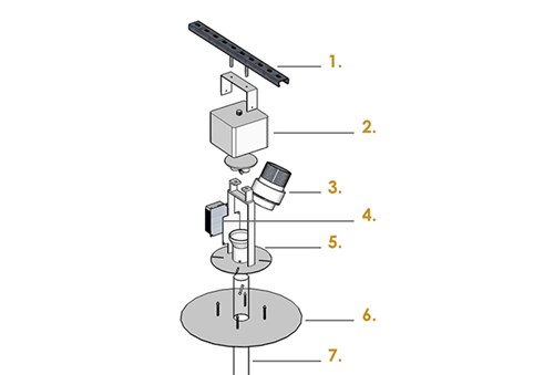 Drawing 6 - final luminaire exploded