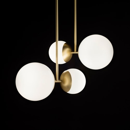 Tato Italia Biba Pendant using retrofit LED bulbs