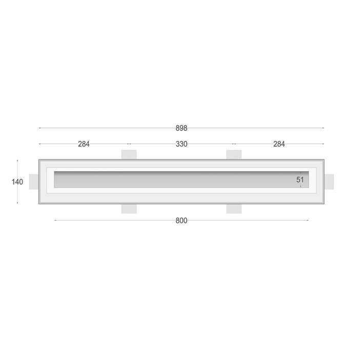 Nama Athina 80 Plaster In Linear LED Profile| Image:2